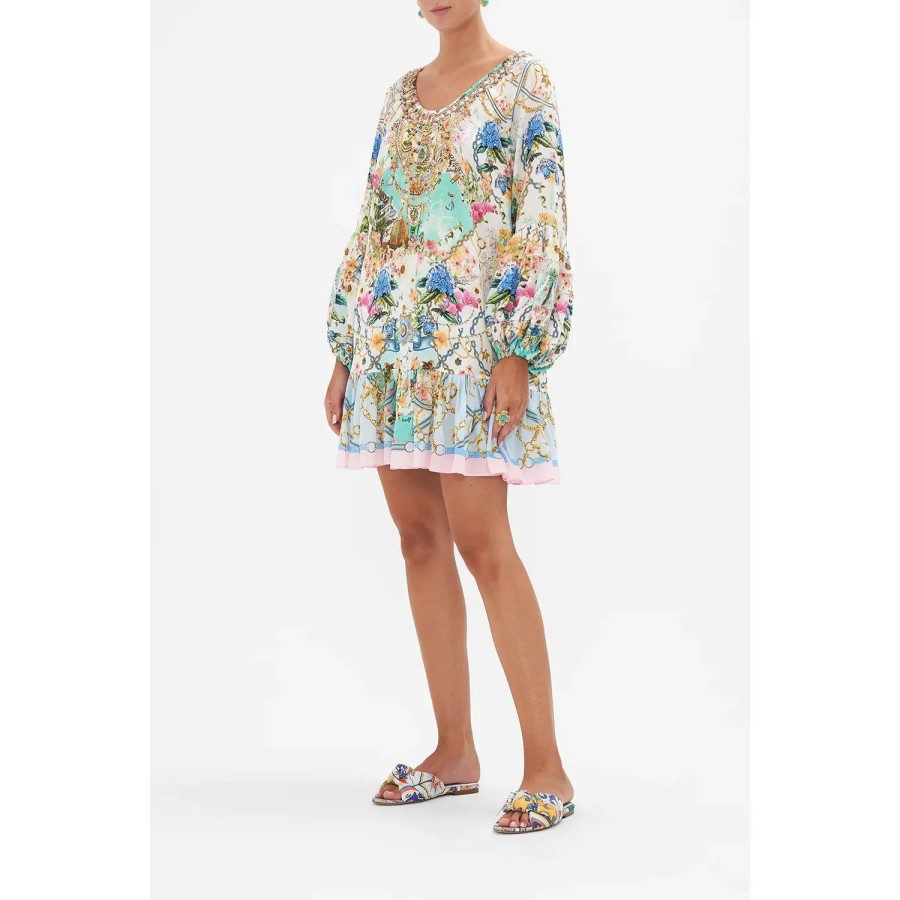 Fashion Camilla | Camilla | Amalfi Lullaby Blouson Sleeve A Line Frill Dress