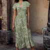 Fashion Once Was | Once Was | Rio Cotton Silk Flutter Sleeve Midi | Jungle Tropico