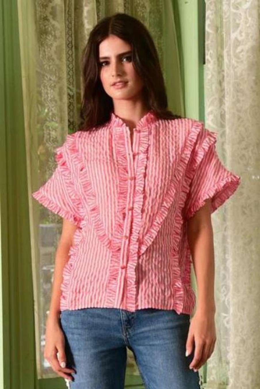 Fashion Coop | Coop | Frill Got It Right Top | Pink