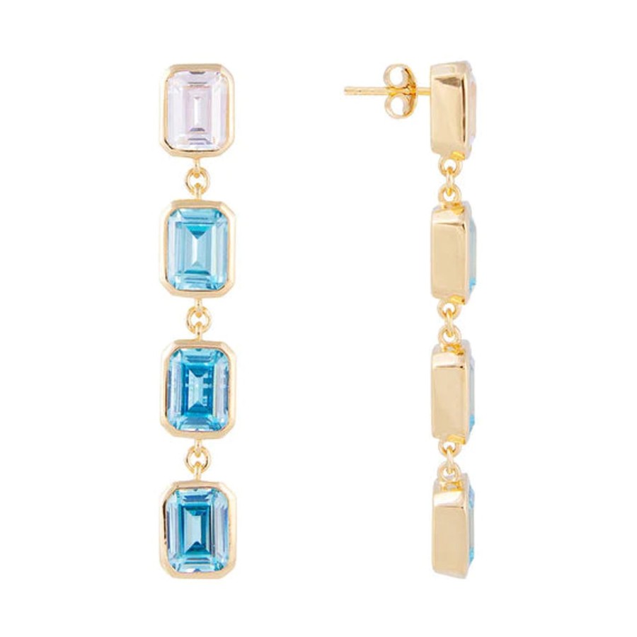 Accessories Fairley | Fairley | Mykonos Cocktail Earrings Ss4889Bpgp