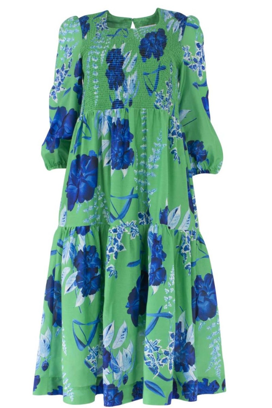 Fashion Alessandra | Alessandra | Night Garden Giana Dress | Emerald