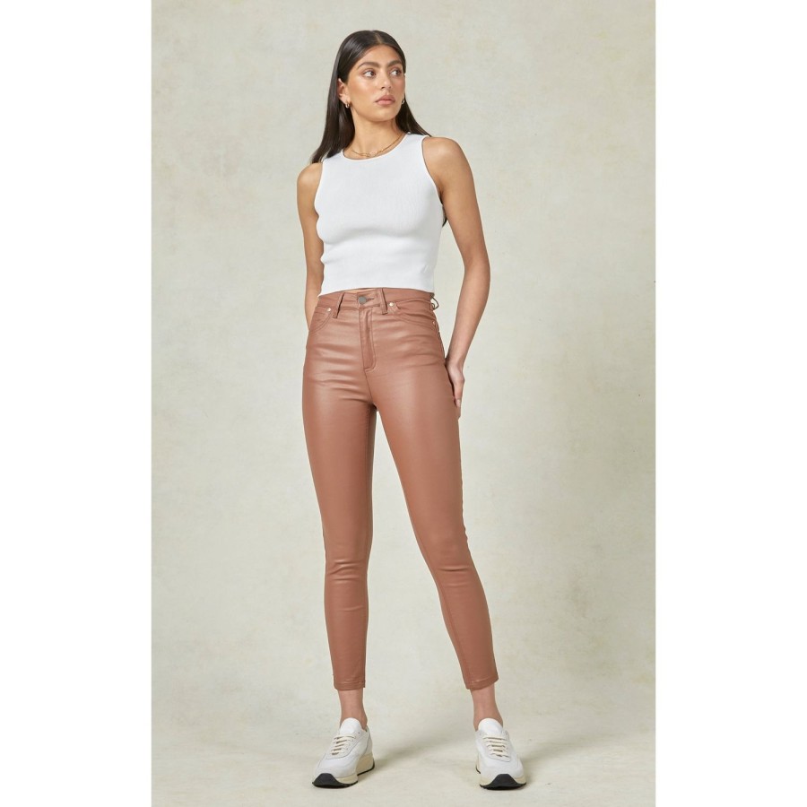 Fashion Dricoper | Dricoper | Dcd Coated Jeans | Copper Tan