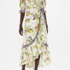 Fashion Camilla | Camilla | Caterina Spritz Maxi Wrap Dress W/Puff Sleeve