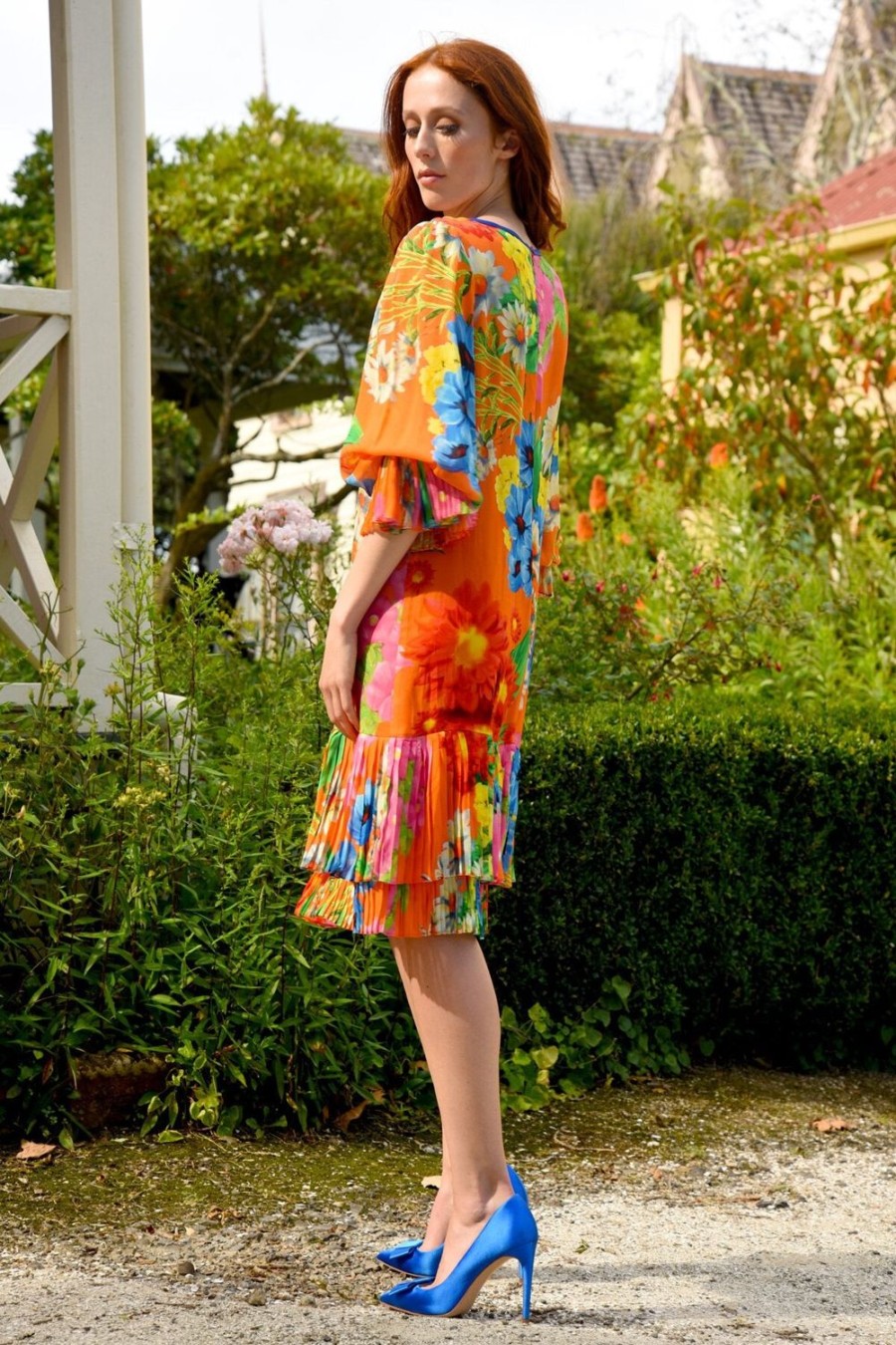 Fashion Trelise Cooper | Trelise Cooper | Pleat Me Later Tunic | Orange Floral