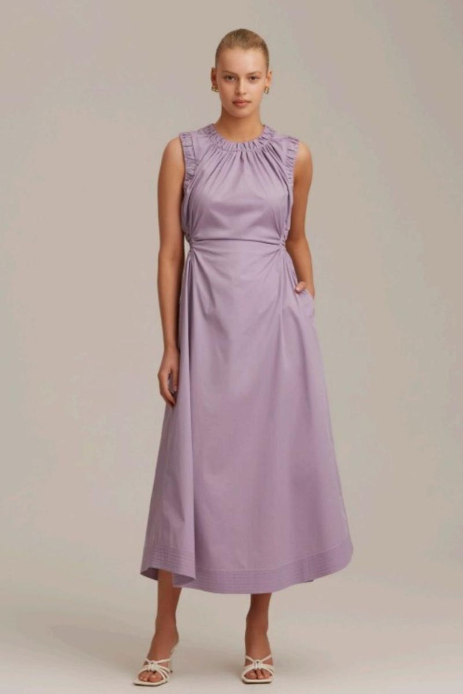 Fashion C/meo Collective | C/Meo Collective | Intermission Midi Dress In Purple