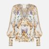 Fashion Camilla | Camilla | Palazzo Play Date Shirred Cuff Blouse