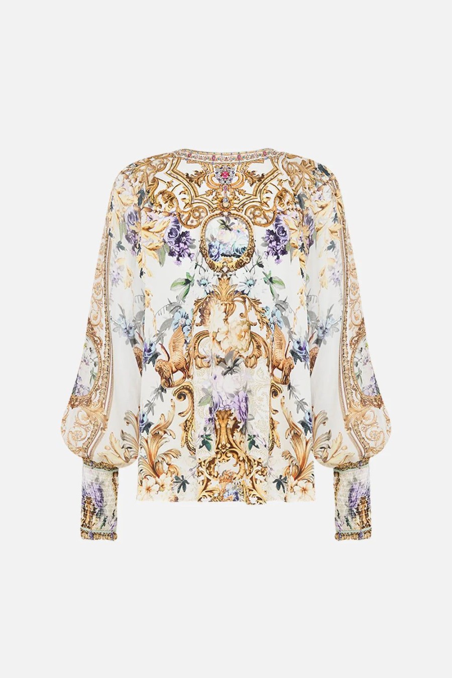 Fashion Camilla | Camilla | Palazzo Play Date Shirred Cuff Blouse