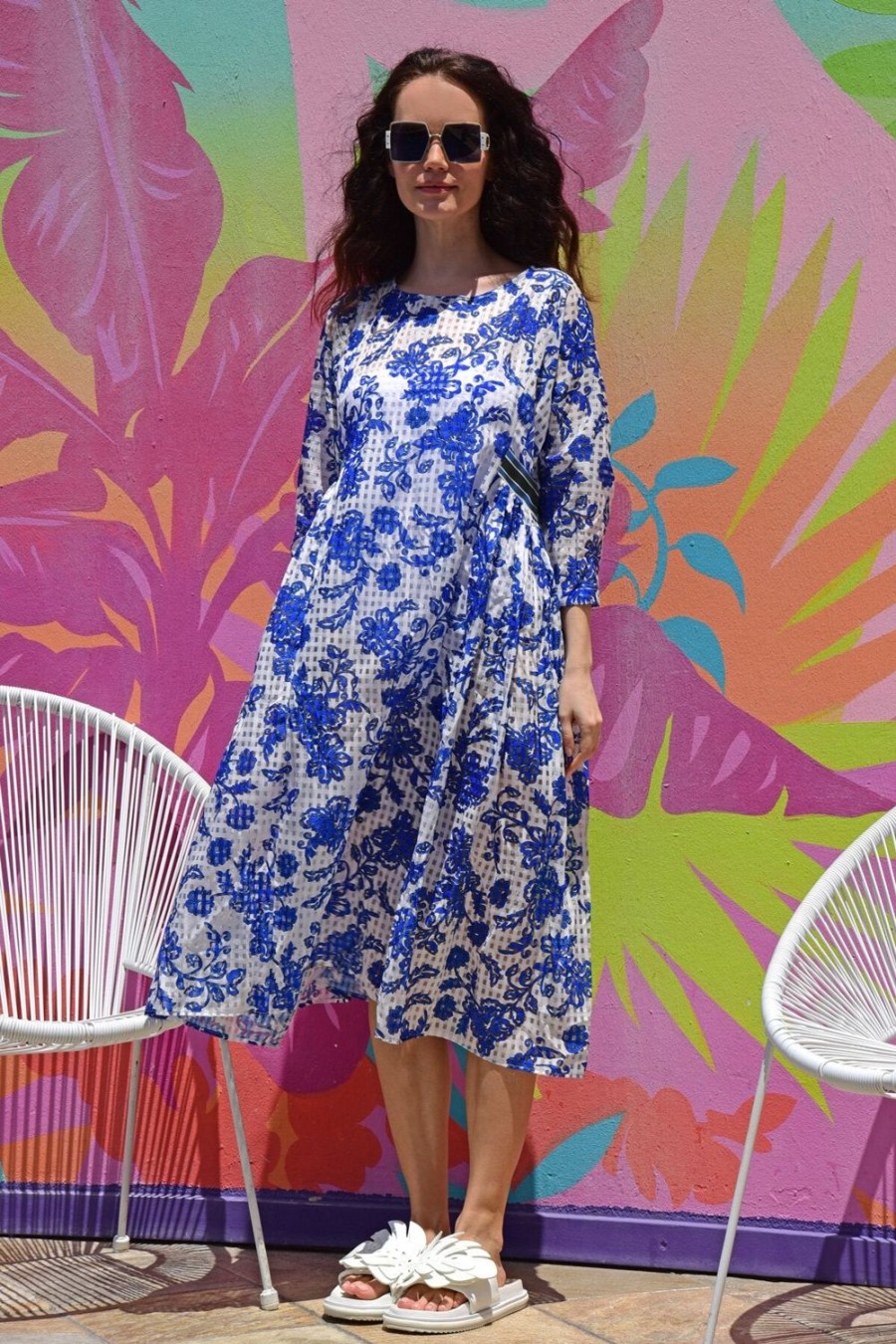 Fashion Trelise Cooper | Trelise Cooper | Nice N Easy Dress | Blue/White