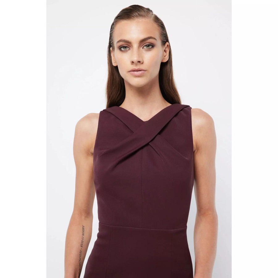 Fashion Mossman | Mossman | Virtuous Midi Dress | Burgundy