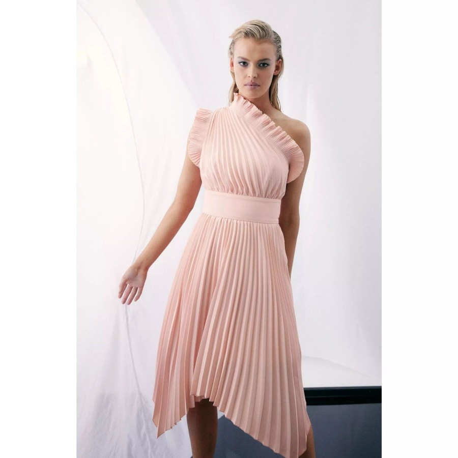 Fashion Mossman | Mossman | The Lady Like Midi Dress | Blush