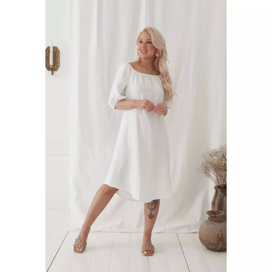 Fashion Bypias | Bypias | Louise Linen Dress | White