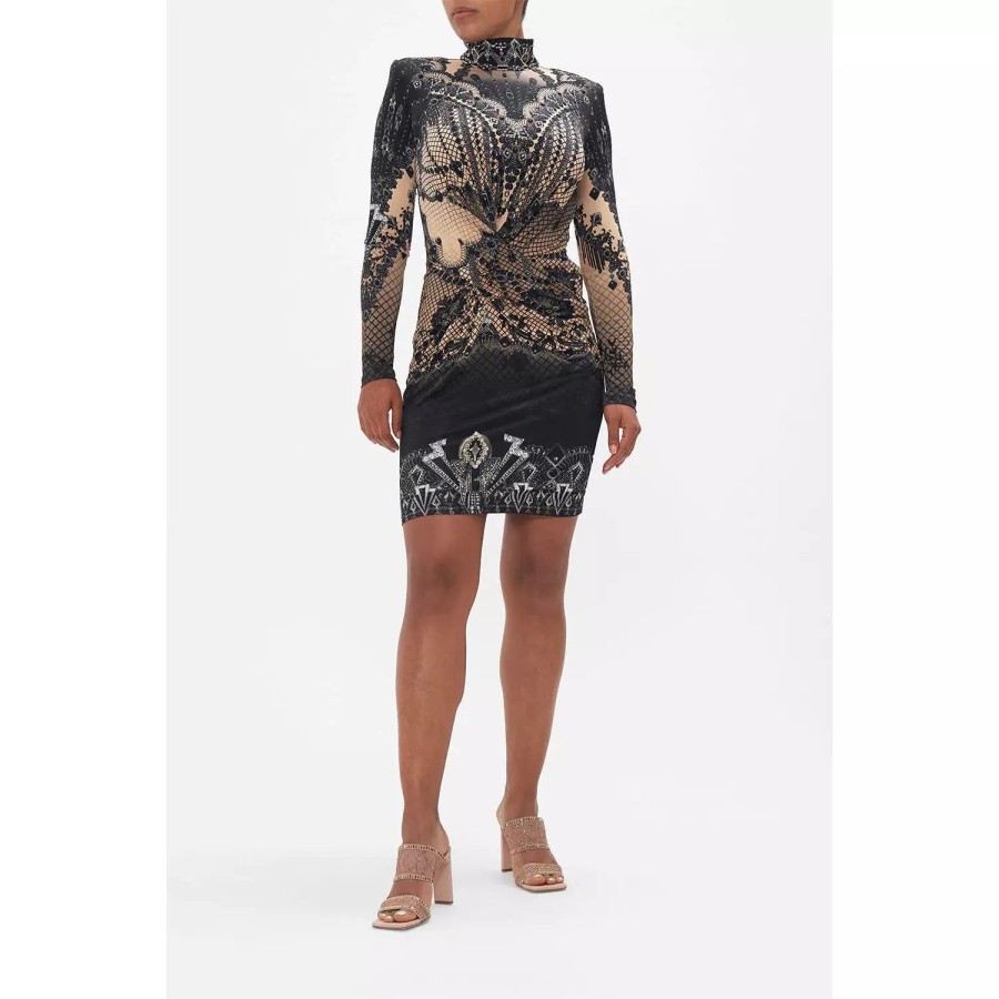 Fashion Camilla | Camilla | Curtain Call Chaos Cross Front Mini Dress