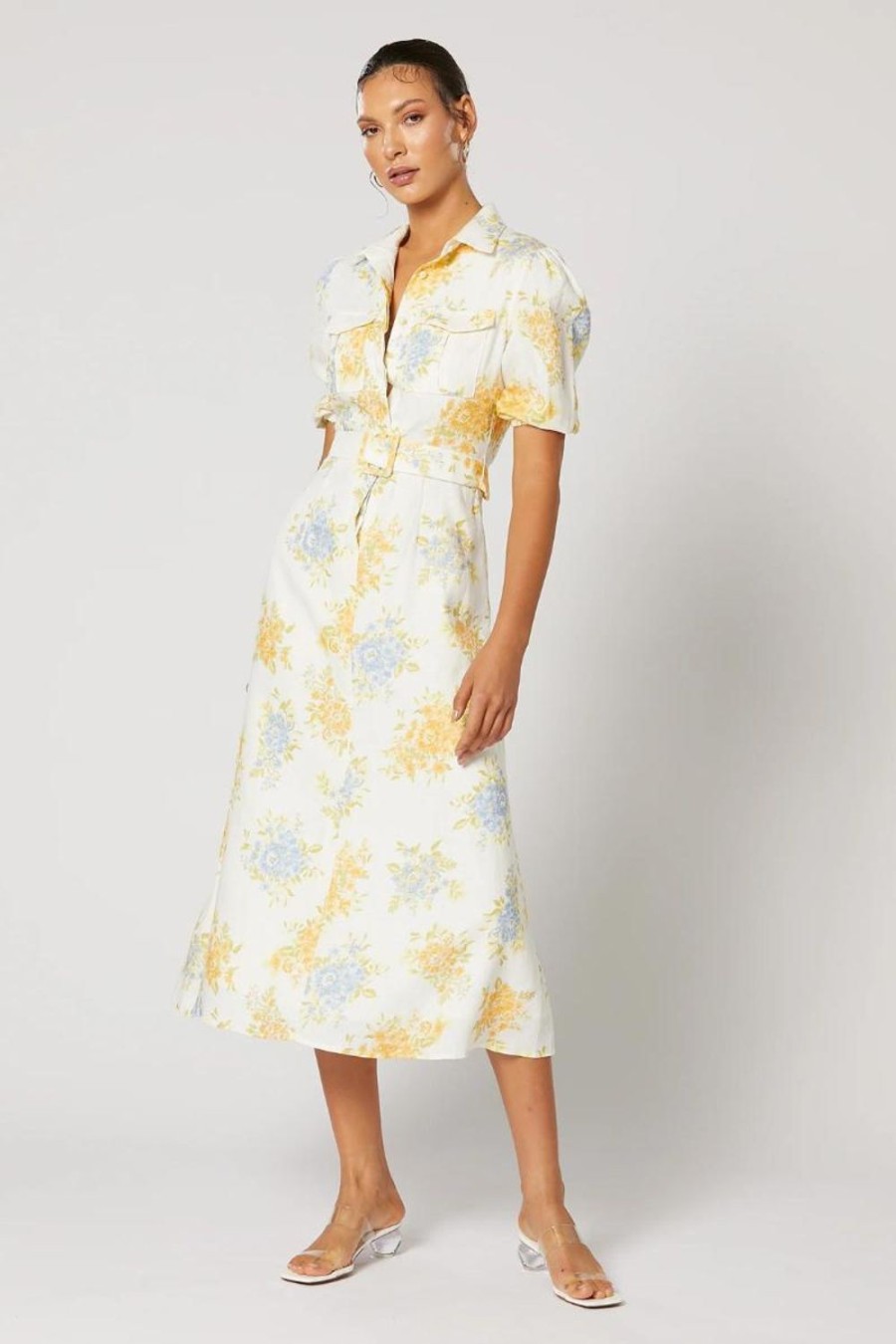 Fashion Winona | Winona | Ravello Midi Dress | White Print