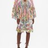 Fashion Camilla | Camila | Flowers Of Neptune A Line Ruffle Sleeve Dress