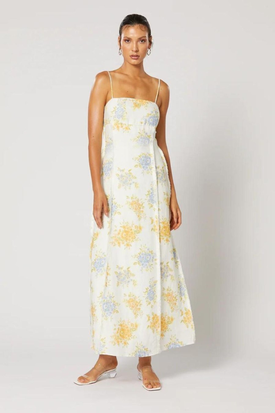 Fashion Winona | Winona | Ravello Raw Maxi Dress | White Print