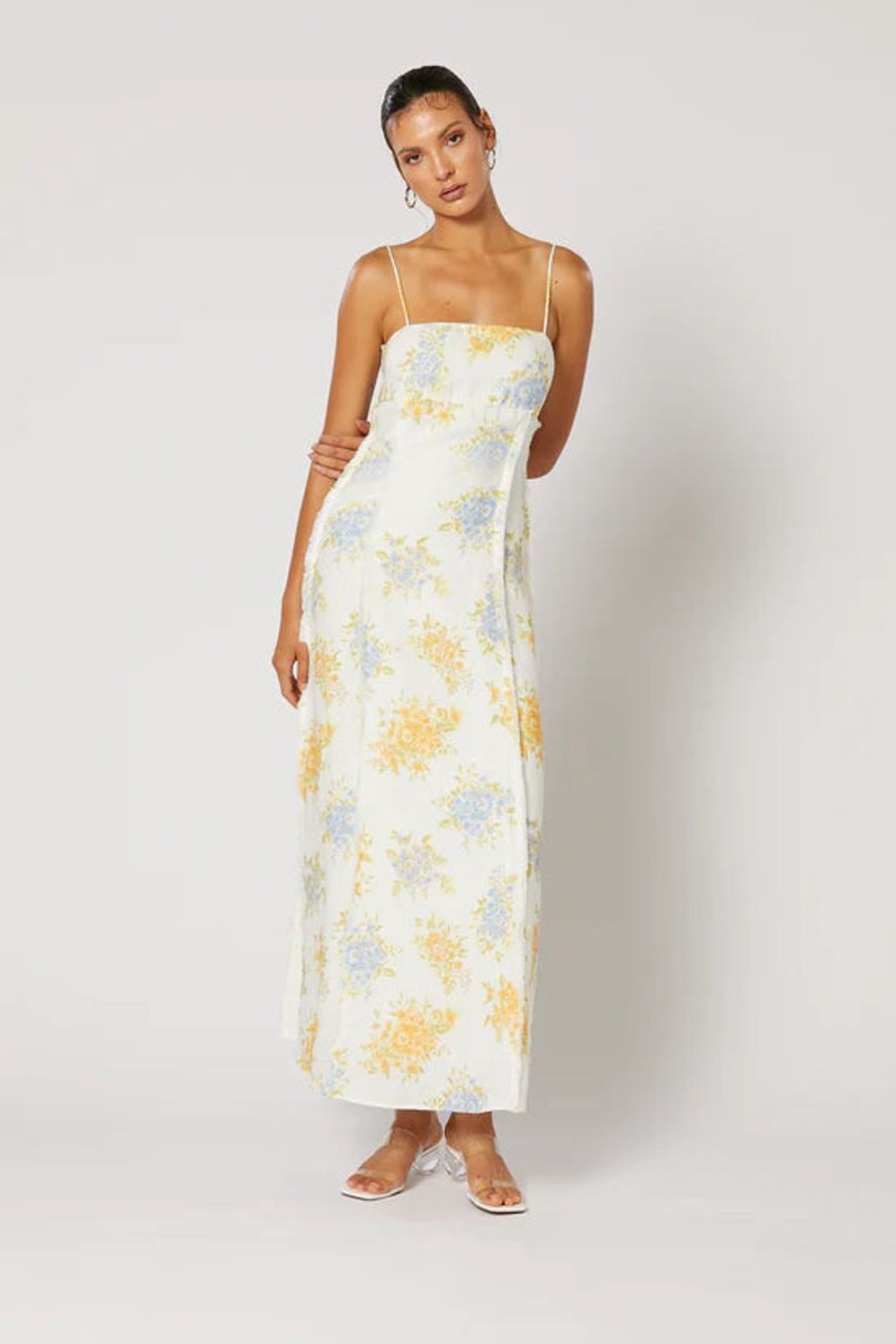 Fashion Winona | Winona | Ravello Raw Maxi Dress | White Print