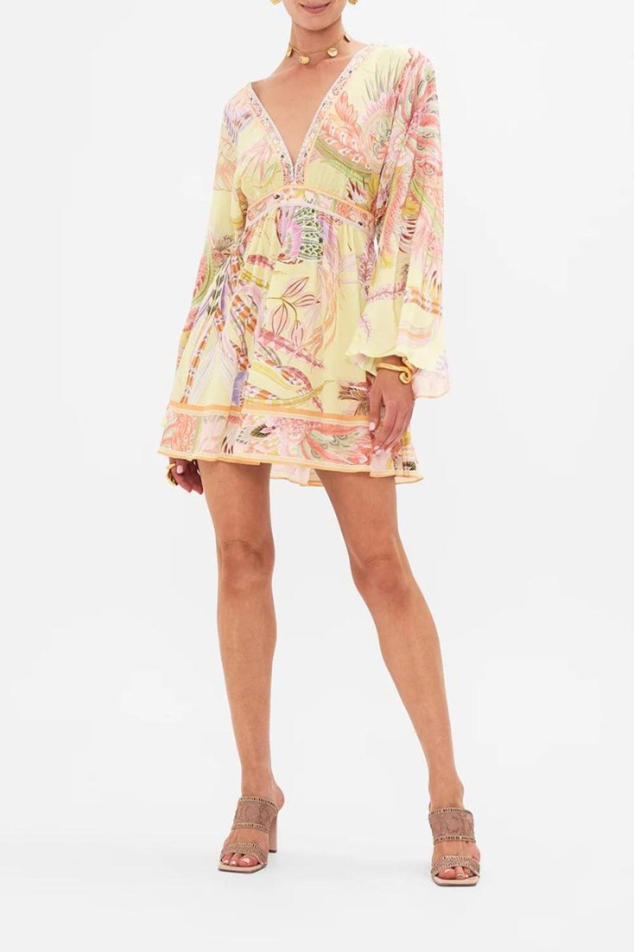 Fashion Camilla | Camilla | Cosmic Tuscan Gathered Kimono Mini Dress