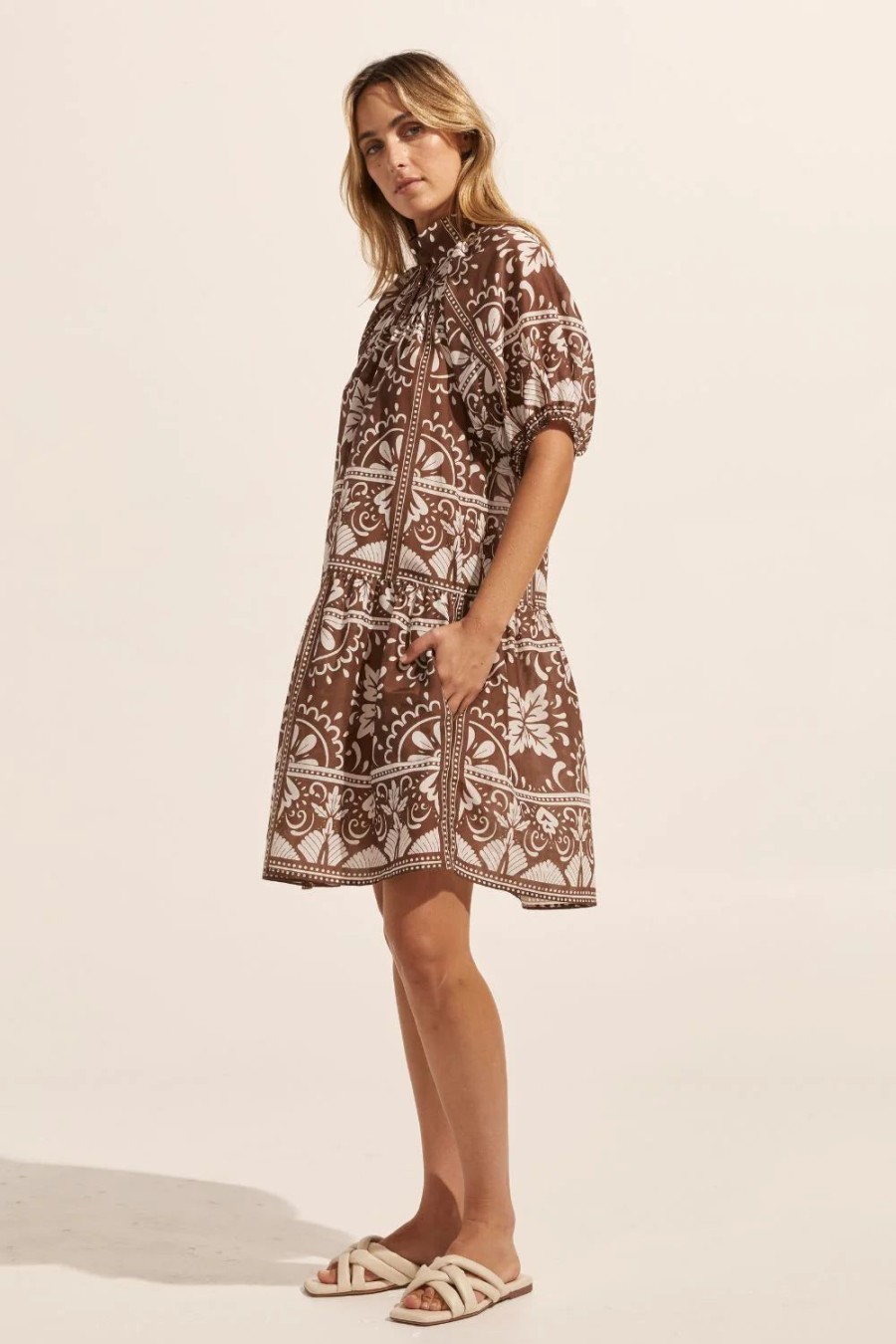 Fashion Zoe Kratzmann | Zoe Kratzmann | Pivot Dress | Choc Mosaic