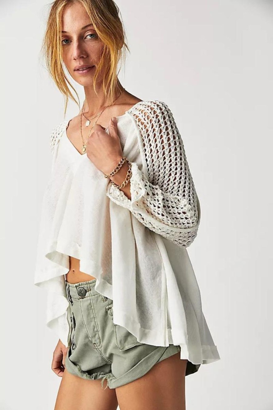 Fashion Free People | Free People | Castaway Top | Ivory