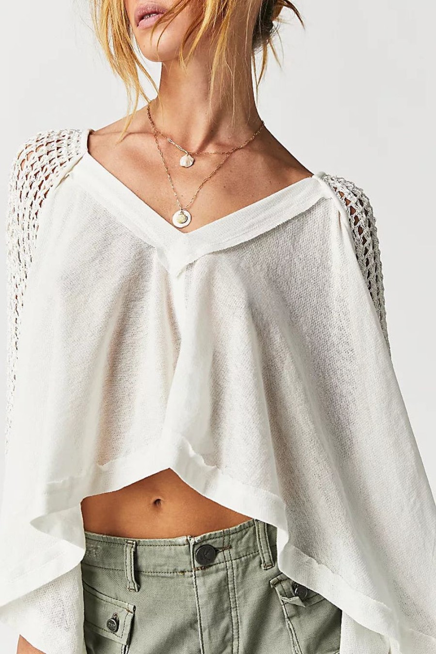 Fashion Free People | Free People | Castaway Top | Ivory