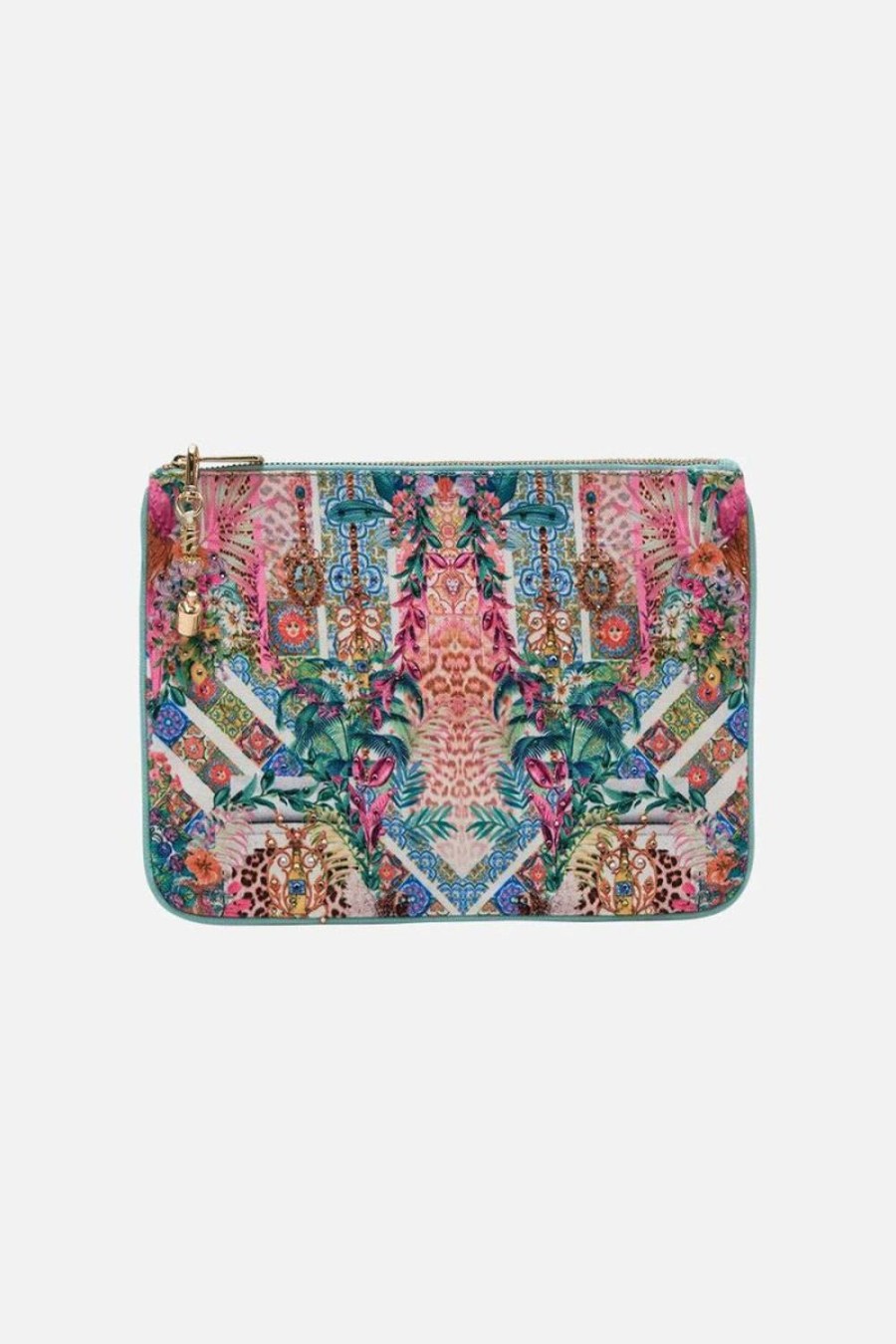 Accessories Camilla | Camilla | Flowers Of Neptune Small Canvas Clutch