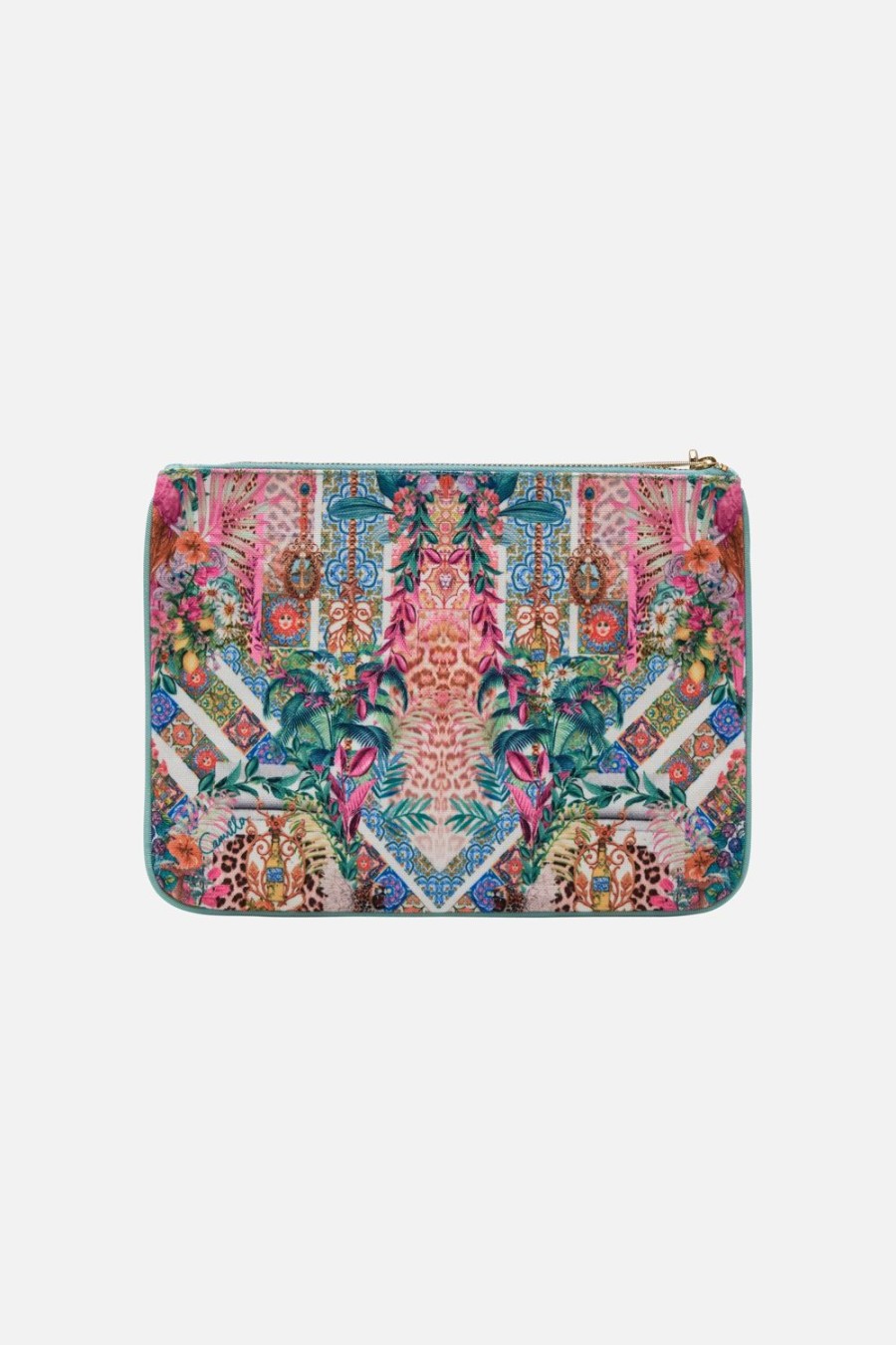 Accessories Camilla | Camilla | Flowers Of Neptune Small Canvas Clutch