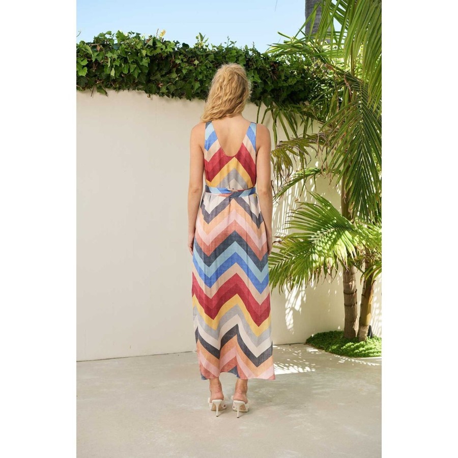 Fashion The Dreamer Label | The Dreamer Label | Aya Sunset Silk Maxi Dress