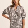 Fashion Zoe Kratzmann | Zoe Kratzmann | Carousel Top | Black Paisley