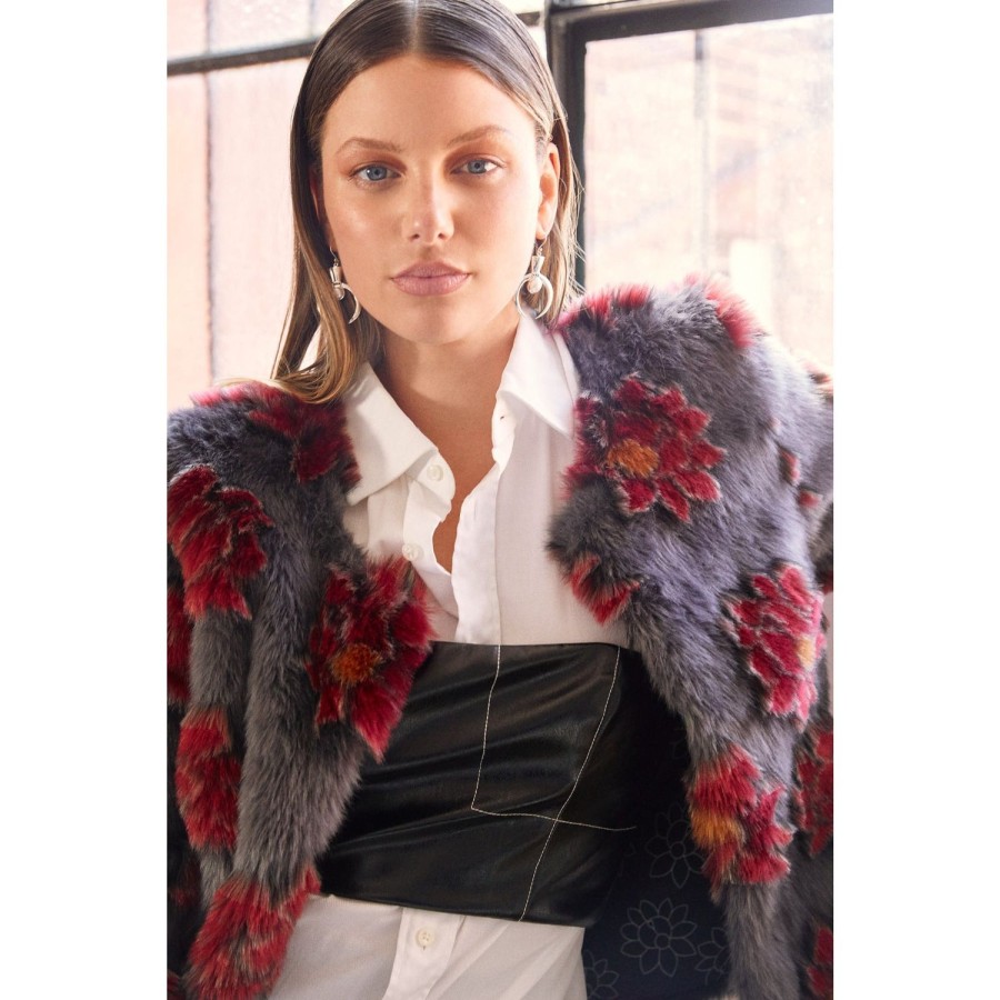 Fashion Unreal Fur | Unreal Fur | Moon Flower Jacket