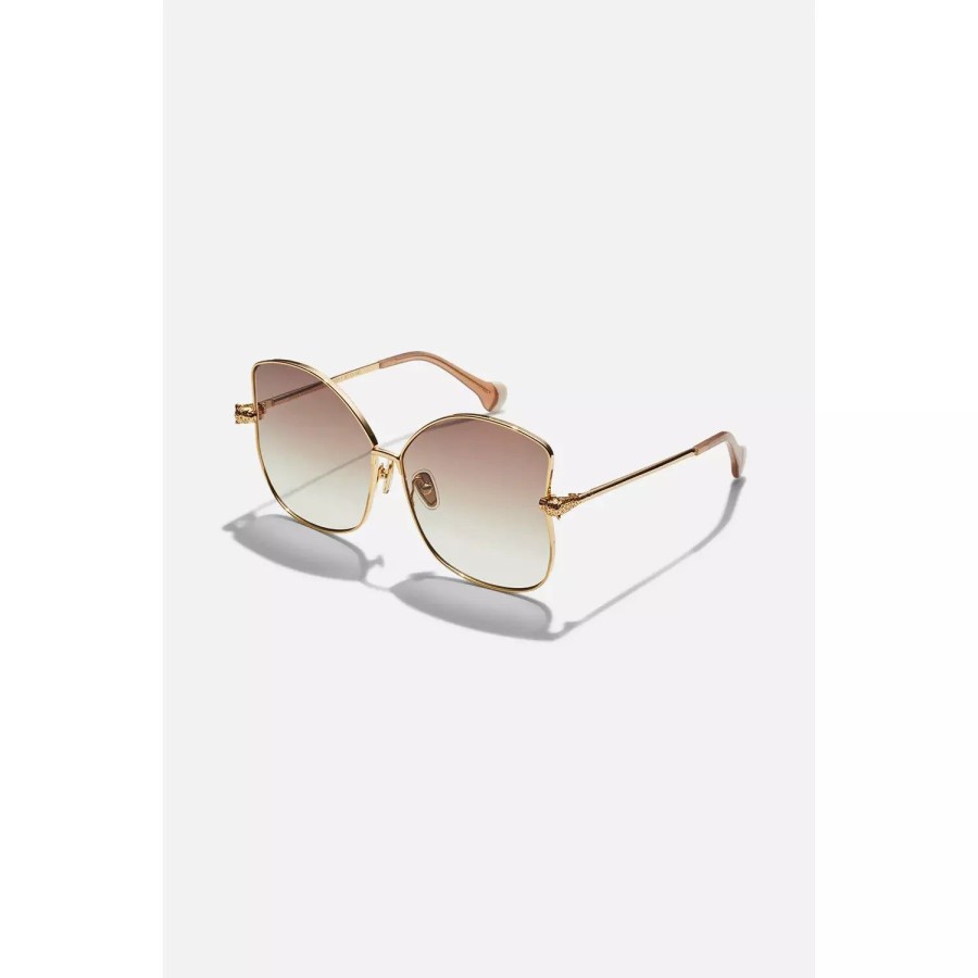 Accessories Camilla | Camilla | Poolside Pedigree Sunglasses In Soft Gold