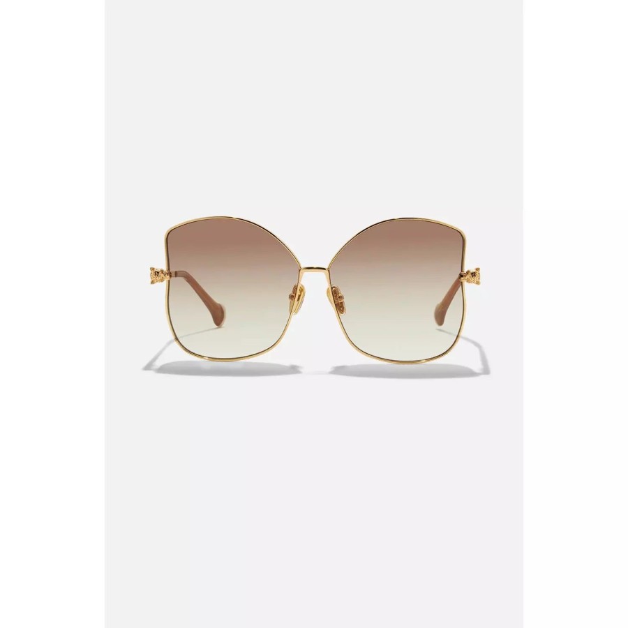 Accessories Camilla | Camilla | Poolside Pedigree Sunglasses In Soft Gold