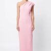 Fashion Mossman | Mossman | Mesmerise One Shoulder Midi Dress In Pink