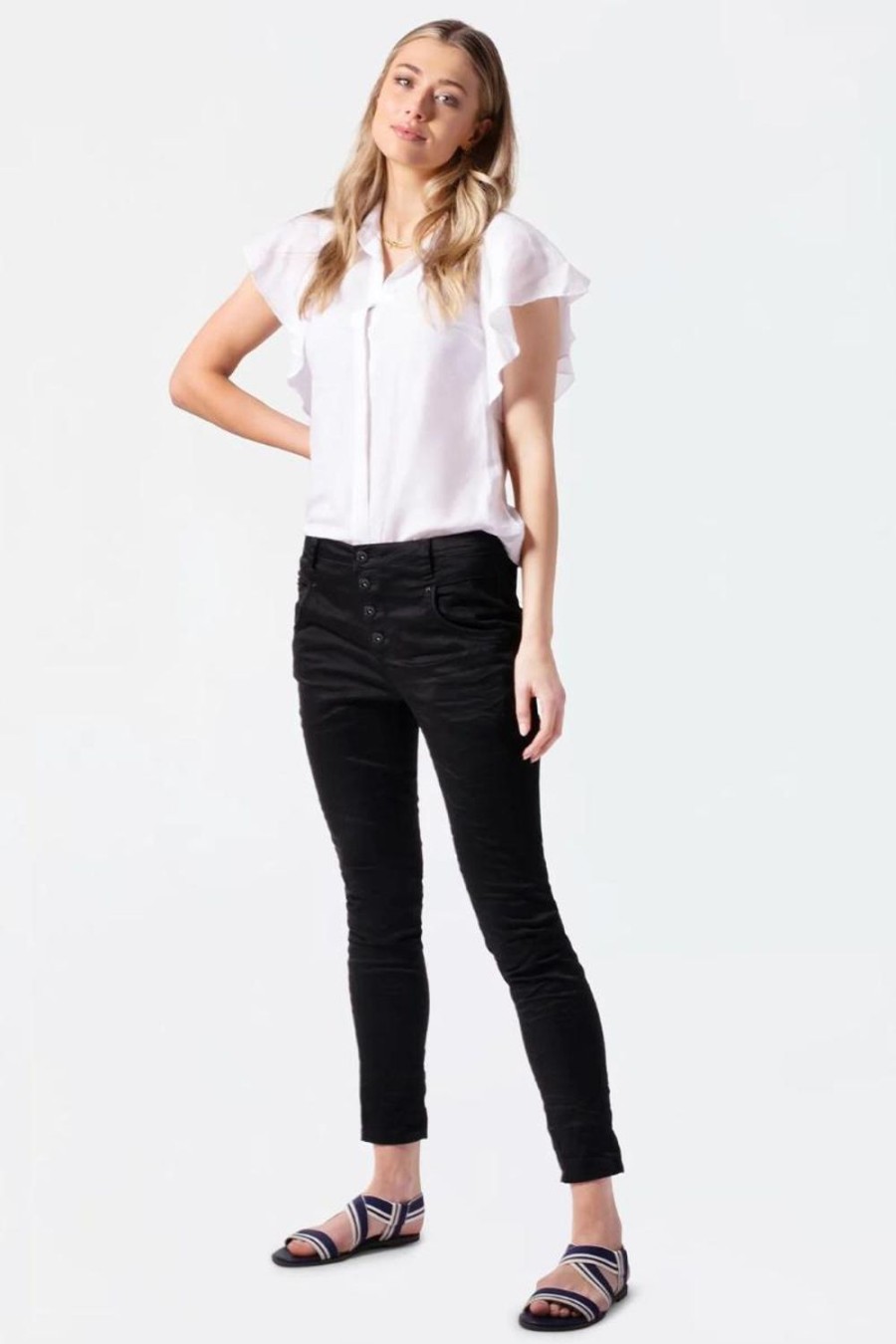 Fashion Bianco | Bianco | Blake Boyfriend Jeans | Solid Black