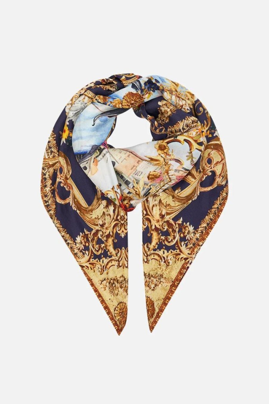 Accessories Camilla | Camilla | Venice Vignette Large Square Scarf