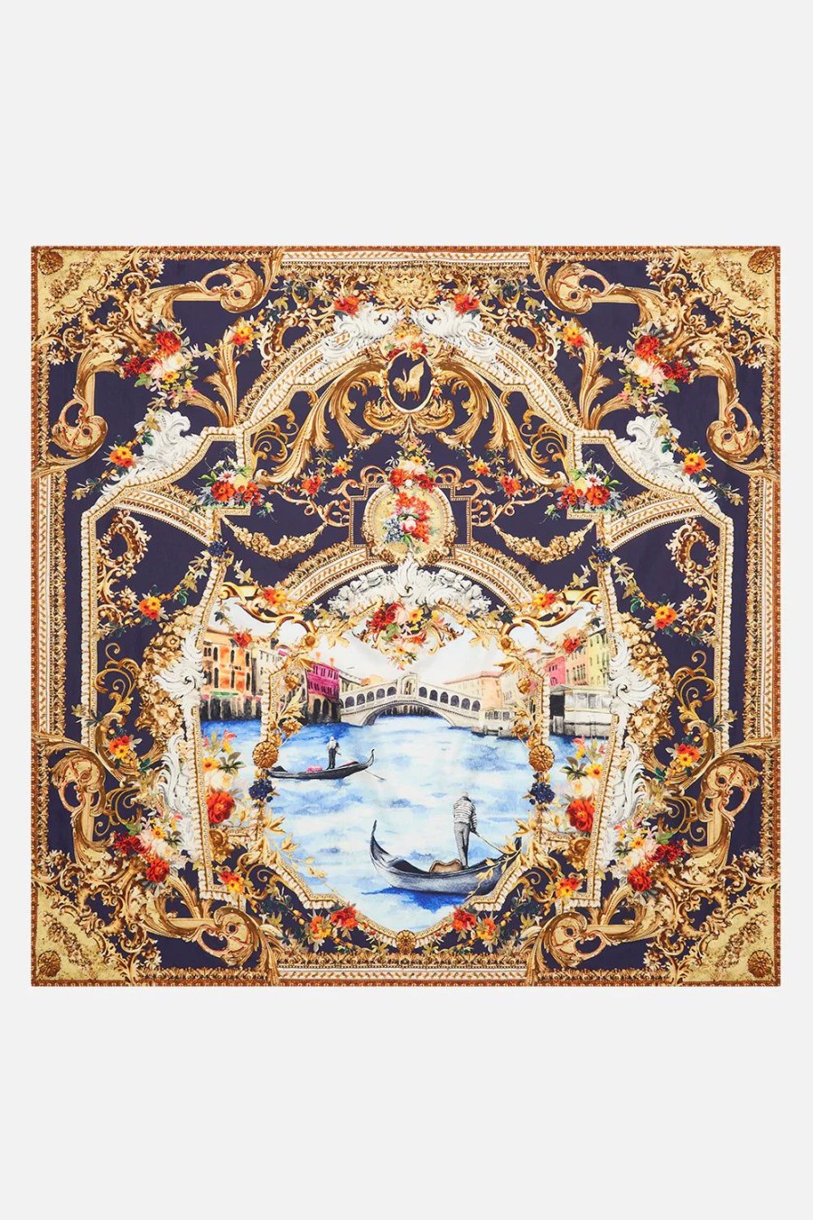 Accessories Camilla | Camilla | Venice Vignette Large Square Scarf