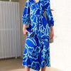 Fashion Sacha Drake | Sacha Drake | Ethereal Wrap Dress | Azure Blue Floral