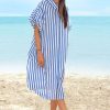 Fashion Cooper | Cooper | Twist And Shout Dress | Blue Stripe