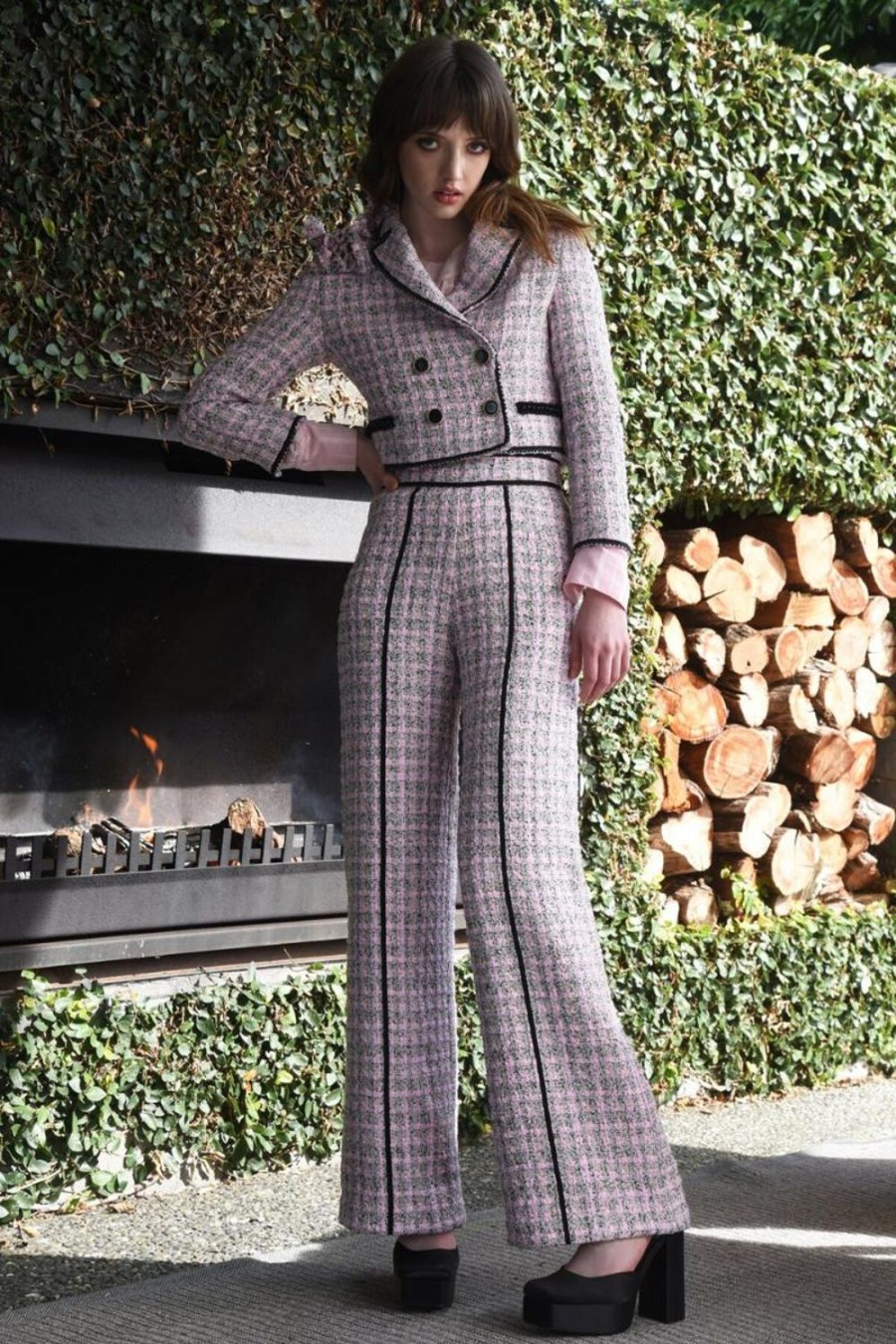 Fashion Trelise Cooper | Trelise Cooper | Walk My Way Trouser Pink Check