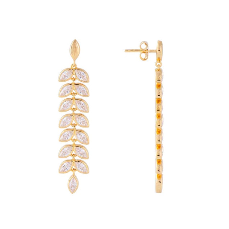 Accessories Fairley | Fairley | Marquise Cocktail Earrings Ss4892Pgp