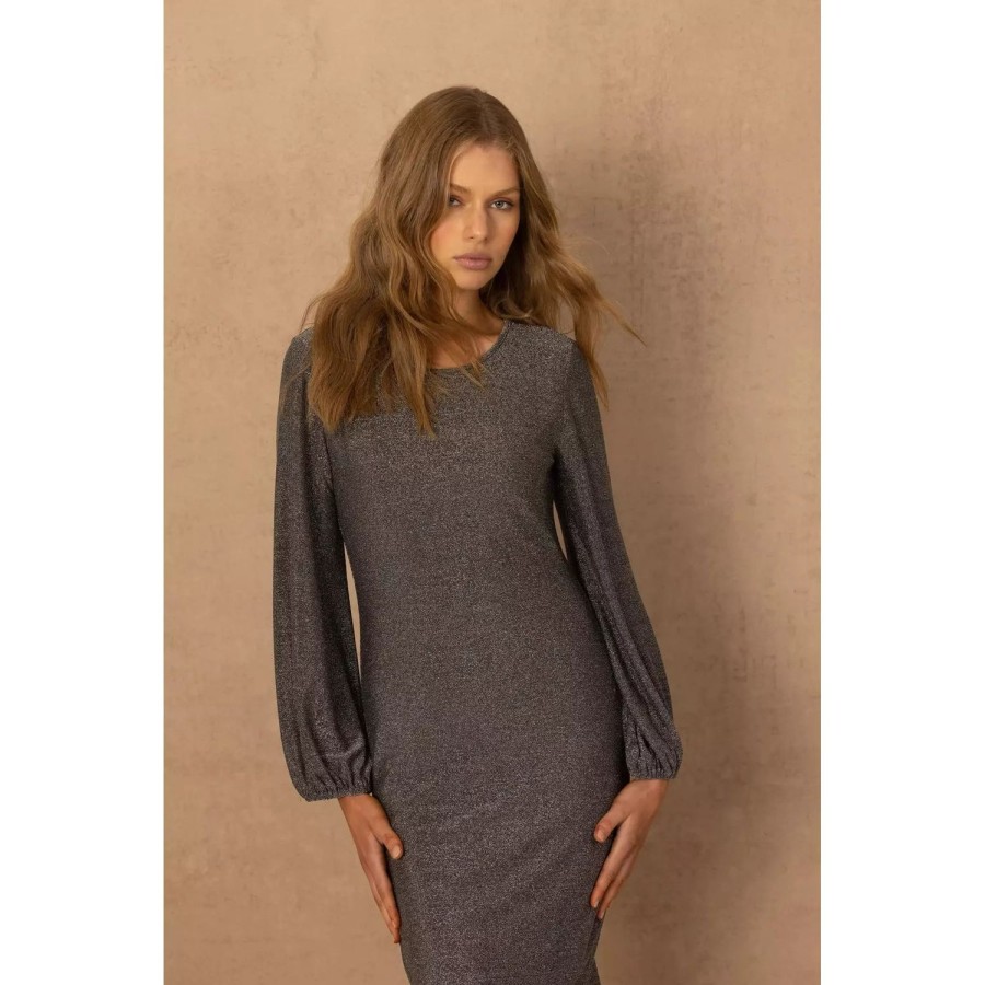 Fashion Joey The Label | Joey The Label | Lustre Luxe Dress | Silver