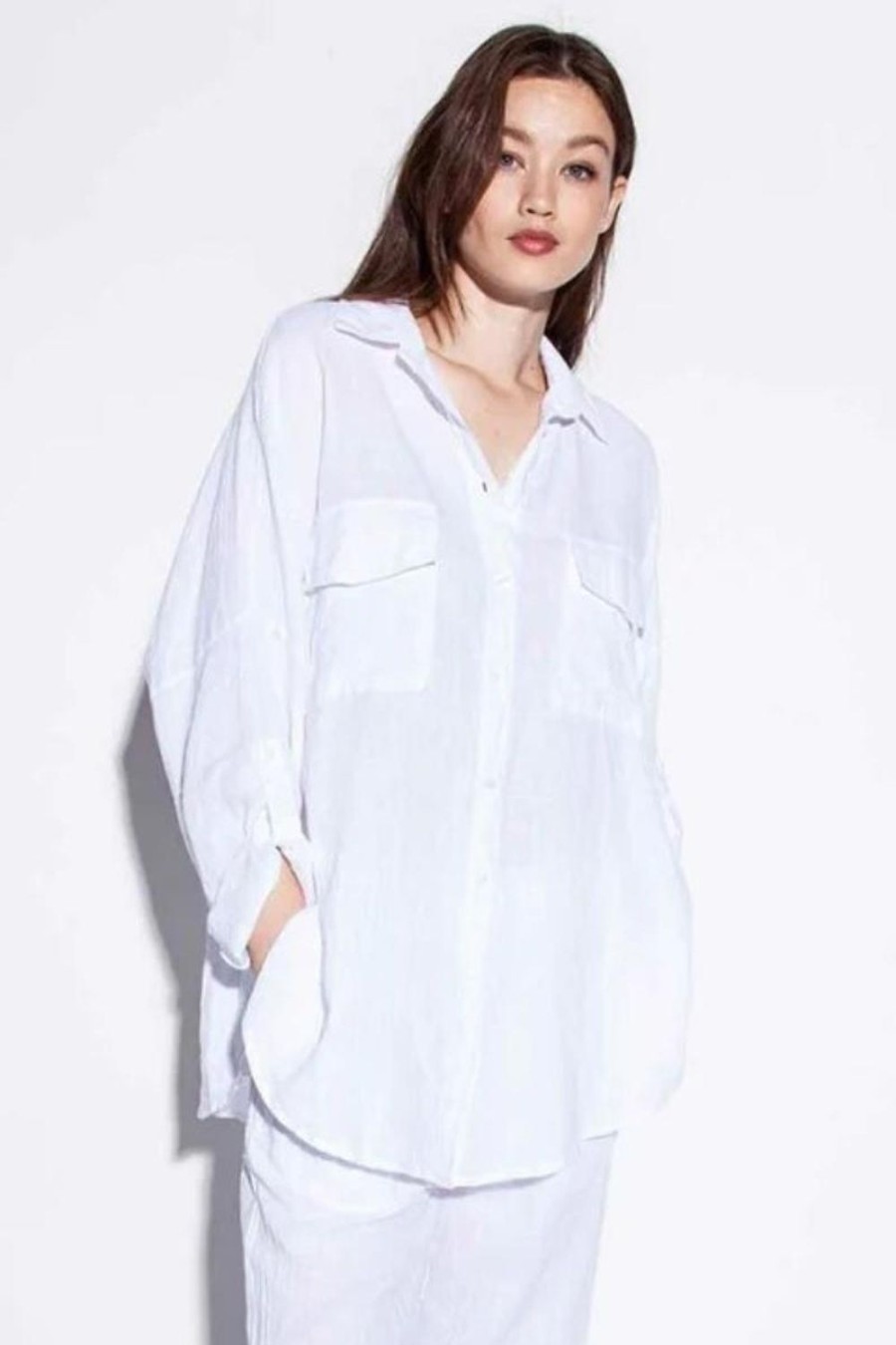 Fashion Funky Staff | Funky Staff | Olivia Oversized Blouse | White