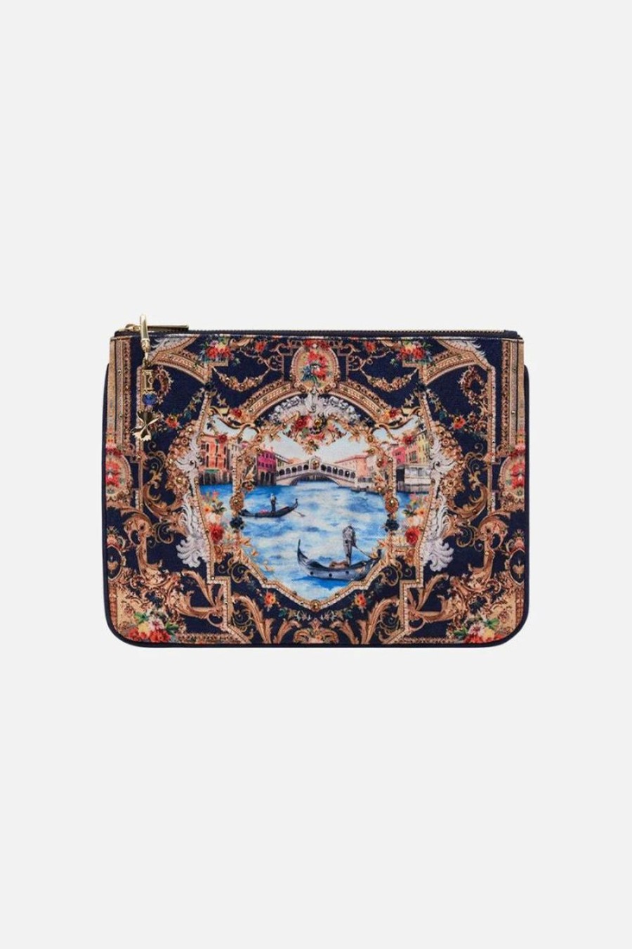 Accessories Camilla | Camilla | Venice Vignette Small Canvas Clutch