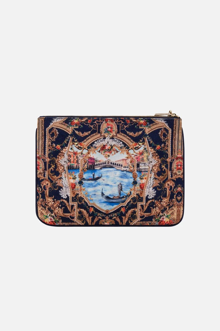 Accessories Camilla | Camilla | Venice Vignette Small Canvas Clutch